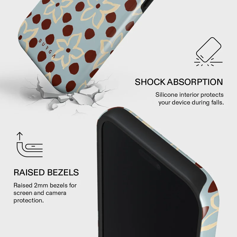 Burga iPhone 17 Pro Onda Burga iPhone 17 Pro Onda Premium Case Compatible with Hybrid Dual-Layer Hard Shell + Silicone Protection - Scratch-Resistant Shockproof Mobile Cover  | Best Price UAE